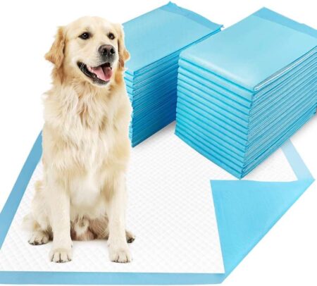 Fimoga 06 Layer Disposable Absorbent Quick Drying Leak-Proof Pee Pads, Disposable Training Pads For Pets with 6 Highly Absorbent Layers, Puppy Pads For Potty Training For Pets (Qty 40, Large 60x60cm)